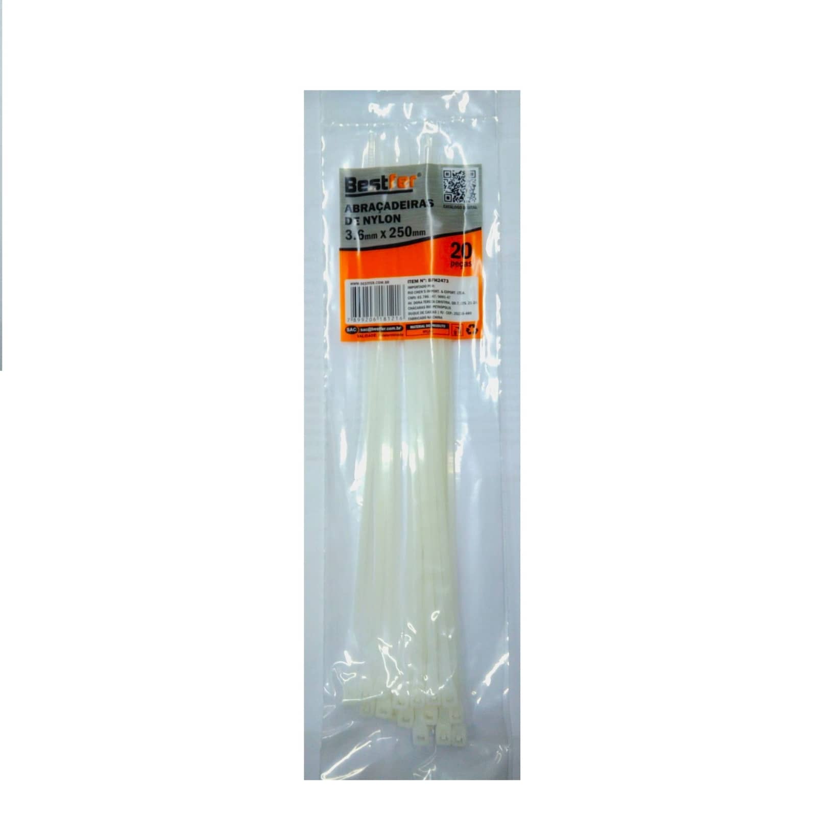 ABRAC. NYLON 3.6mmx250mm C/20un BFH2473 BRC